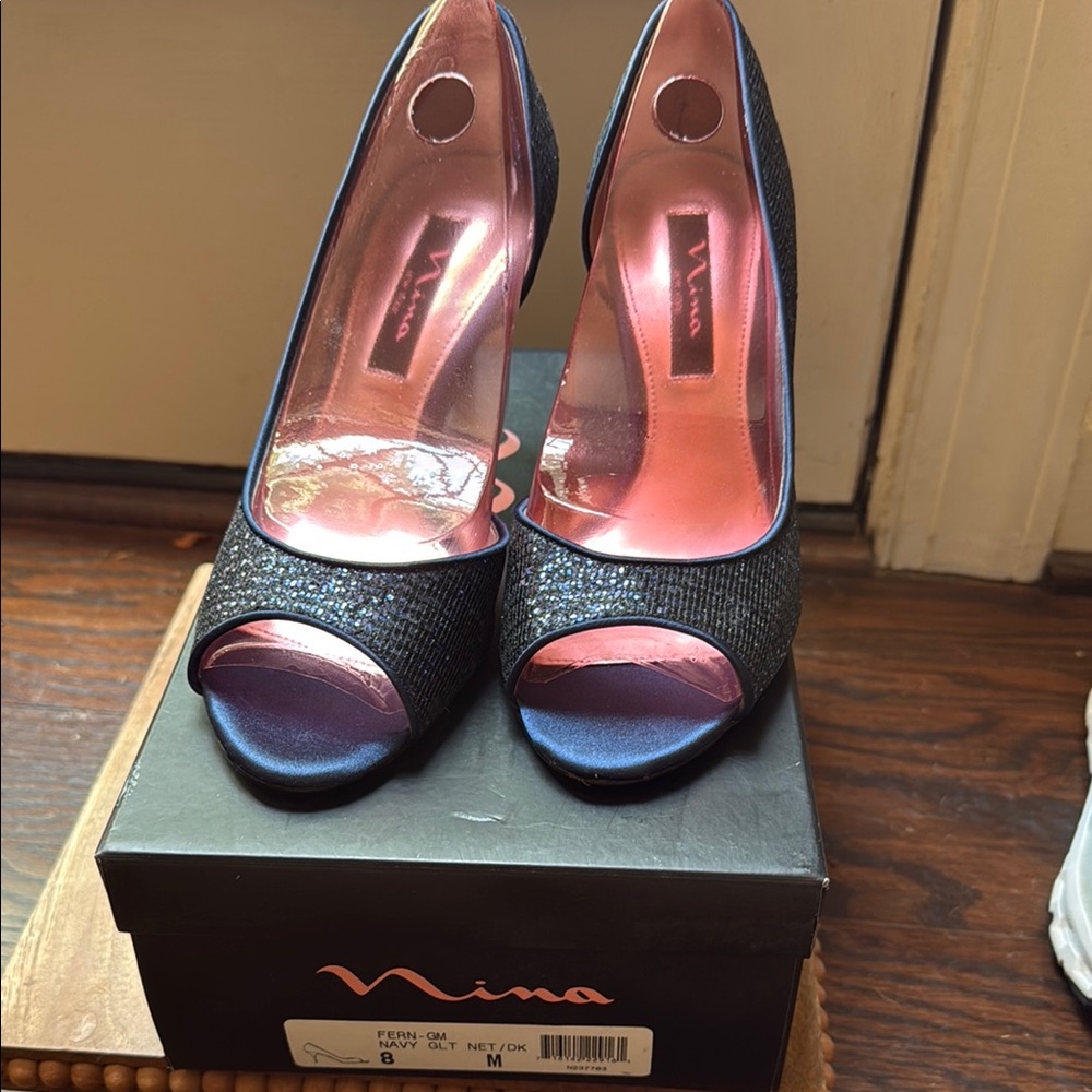 Nina Navy Heels